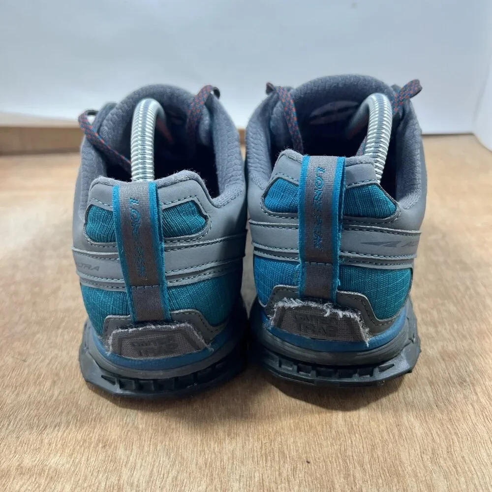 Altra Lone Peak 4 Men's Size 9 Gray/Teal Trail Running Shoes ALM1855F330